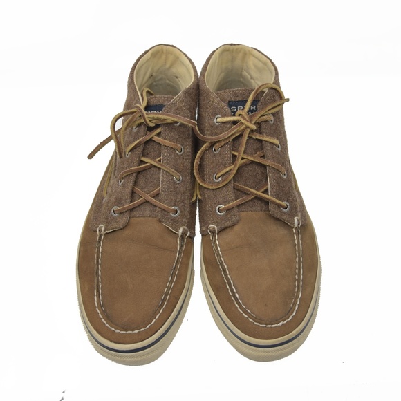 *Sperry Sz 13M Brown Wool & Leather Chukka Boots main image 4